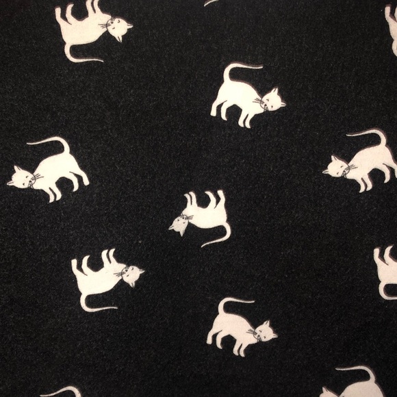 Cat print long sleeve crop shirt - Picture 2 of 2